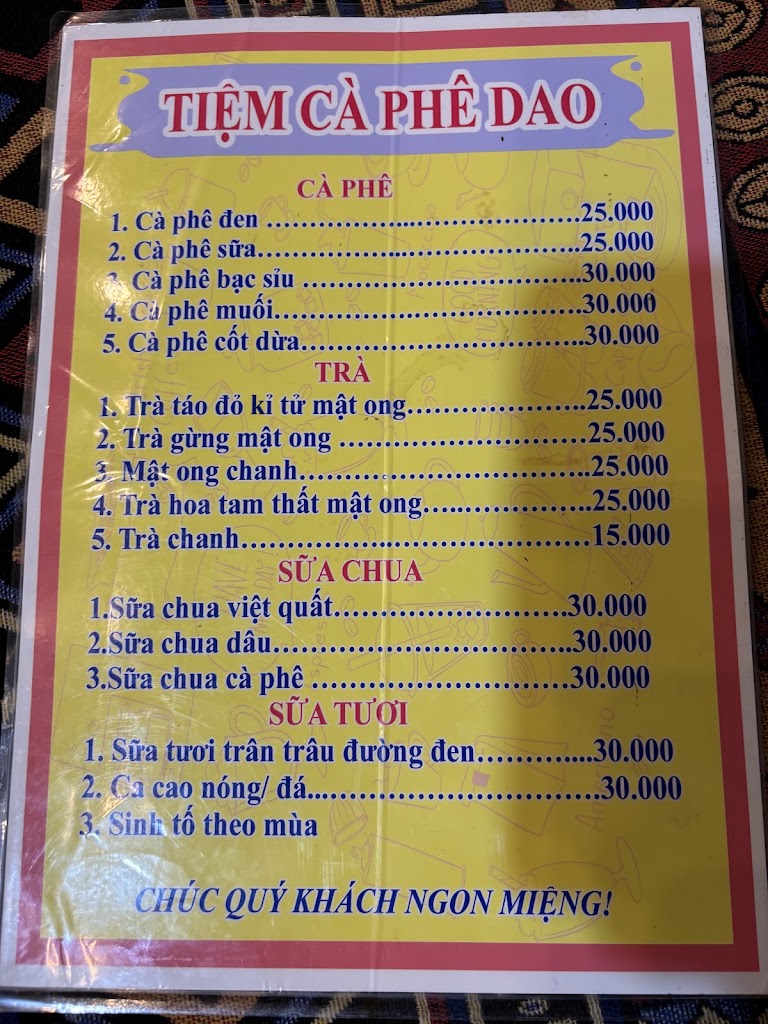 Tiệm cà phê Dao